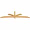 Ekena Millwork Davenport Timber Gable Bracket, Western Red Cedar, 108"W x 31 1/2"H x 4"D x 4"F, 7/12 Pitch GBW108X31X0404DAV00RWR - alternate 4
